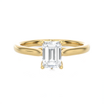 Emerald-Cut Lab Grown Diamond Solitaire Engagement Ring
