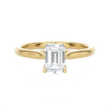 Emerald-Cut Lab Grown Diamond Solitaire Engagement Ring