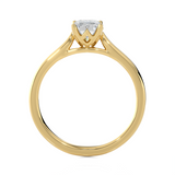 Emerald-Cut Lab Grown Diamond Solitaire Engagement Ring