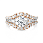 Emerald-Cut Lab Grown Diamond Side Stone Engagement Ring