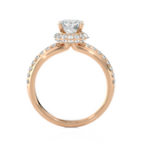 1 3/4 ctw Round Lab Grown Diamond Side Stone Engagement Ring