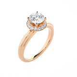1 ctw Round Lab Grown Diamond Solitaire Engagement Ring