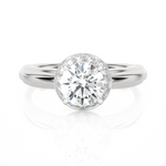 1 ctw Round Lab Grown Diamond Solitaire Engagement Ring