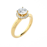 1 ctw Round Lab Grown Diamond Solitaire Engagement Ring