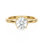 1 1/5 ctw Round Lab Grown Diamond Halo Engagement Ring