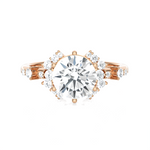 1 3/4 ctw Round Lab Grown Diamond Side Stone Engagement Ring