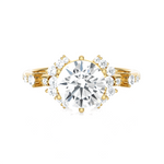 1 3/4 ctw Round Lab Grown Diamond Side Stone Engagement Ring