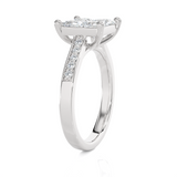 1 3/4 ctw Princess-Cut Lab Grown Diamond Side Stone Engagement Ring