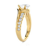 1 3/4 ctw Pear-Shaped Lab Grown Diamond Side Stone Engagement Ring