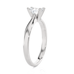 7/8 ctw Emerald-Cut Lab Grown Diamond Solitaire Engagement Ring