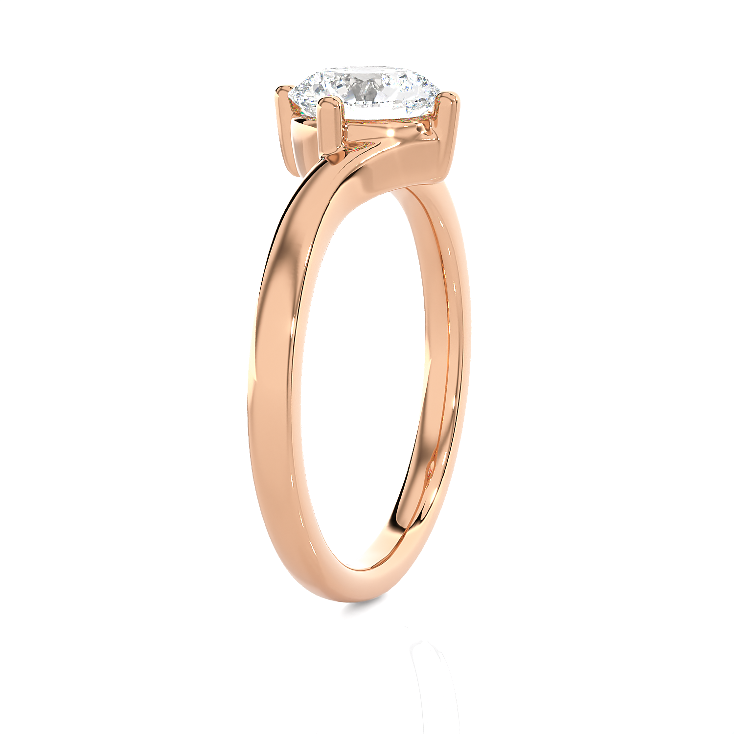 1 1/4 ctw Round Lab Grown Diamond Solitaire Engagement Ring
