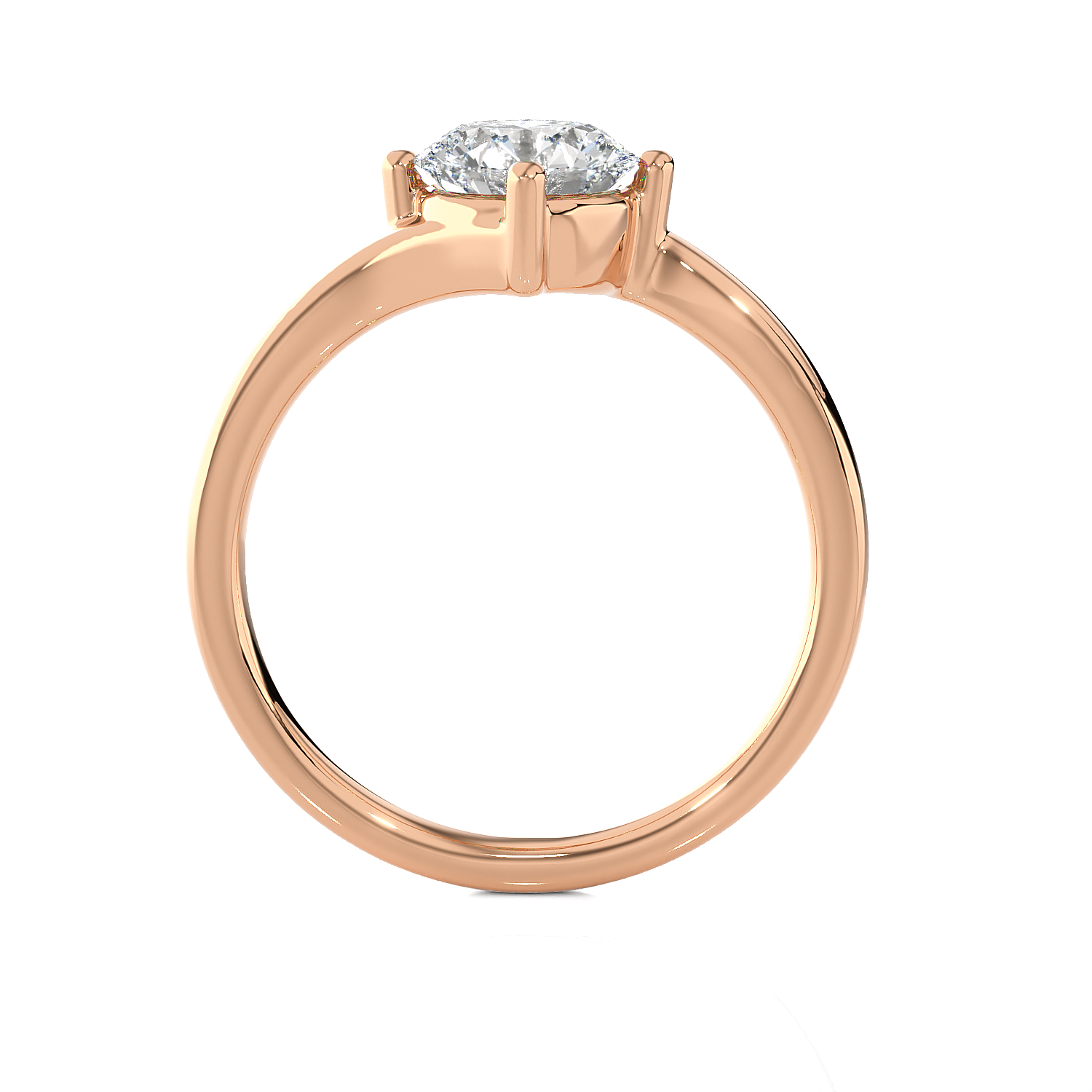 1 1/4 ctw Round Lab Grown Diamond Solitaire Engagement Ring