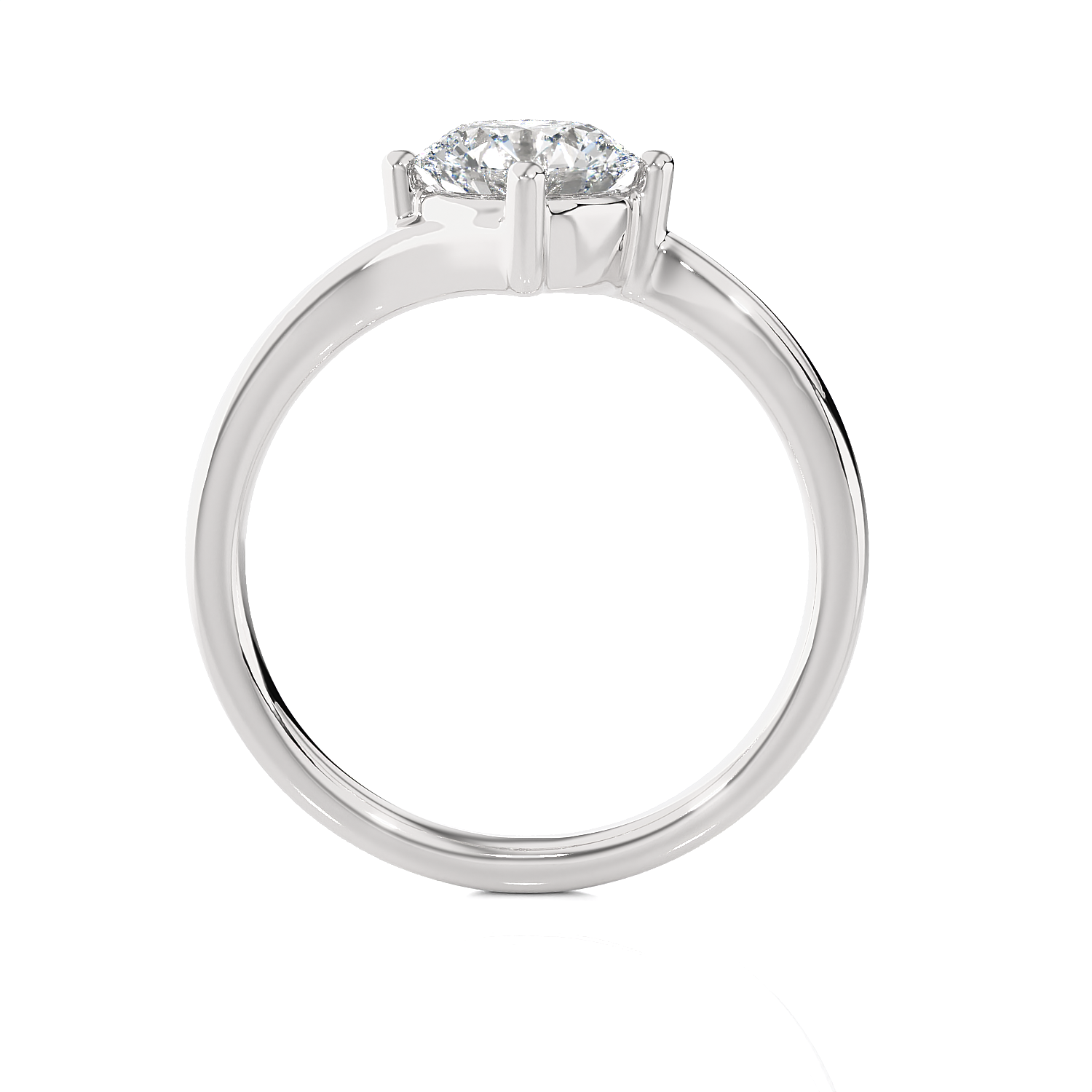 1 1/4 ctw Round Lab Grown Diamond Solitaire Engagement Ring