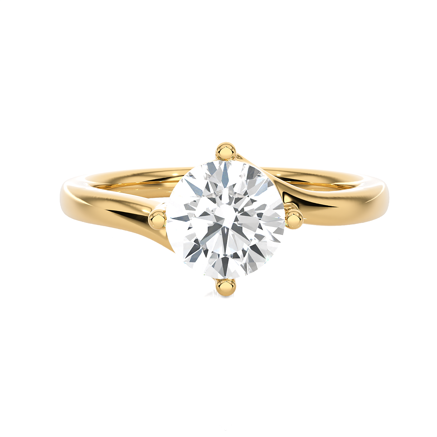1 1/4 ctw Round Lab Grown Diamond Solitaire Engagement Ring