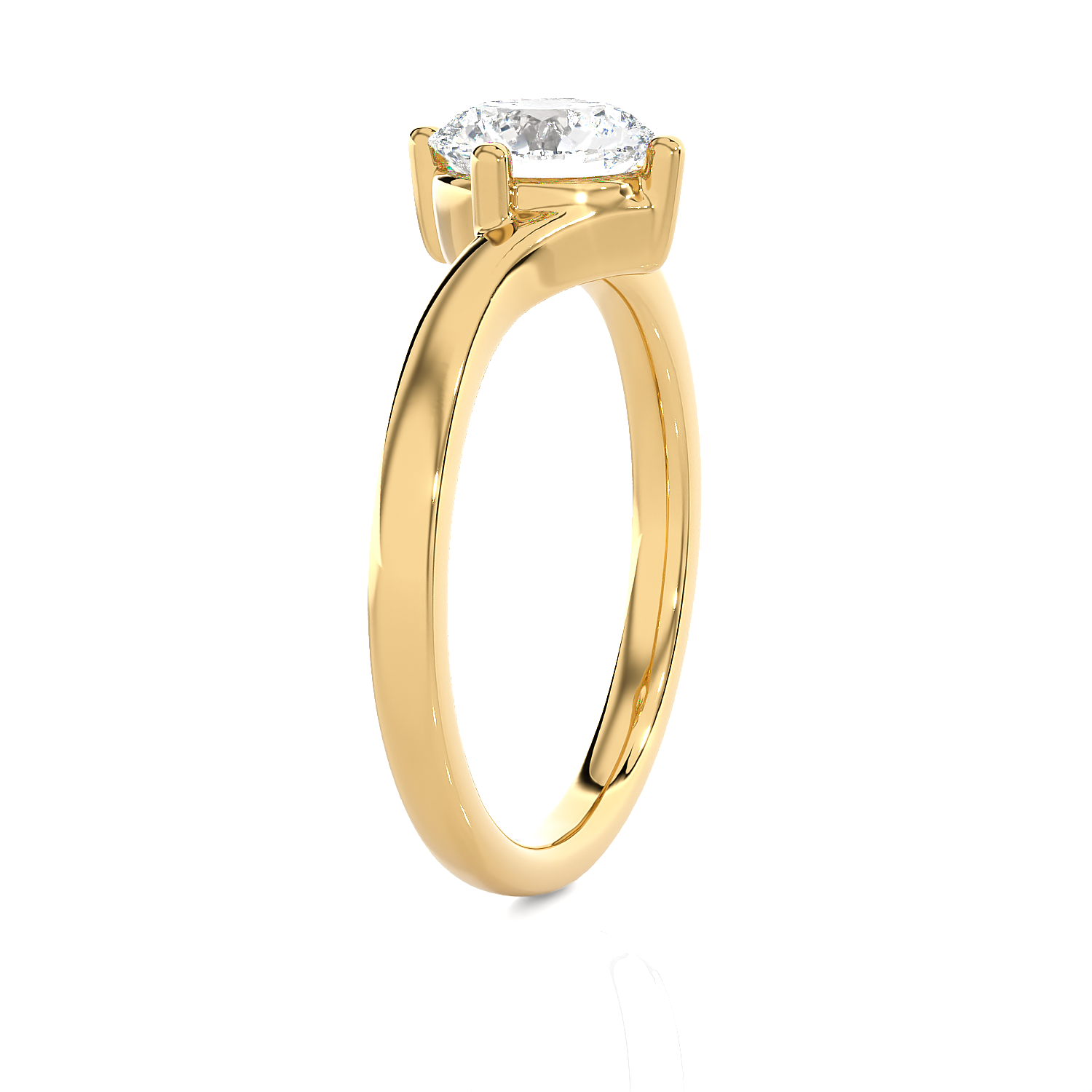 1 1/4 ctw Round Lab Grown Diamond Solitaire Engagement Ring