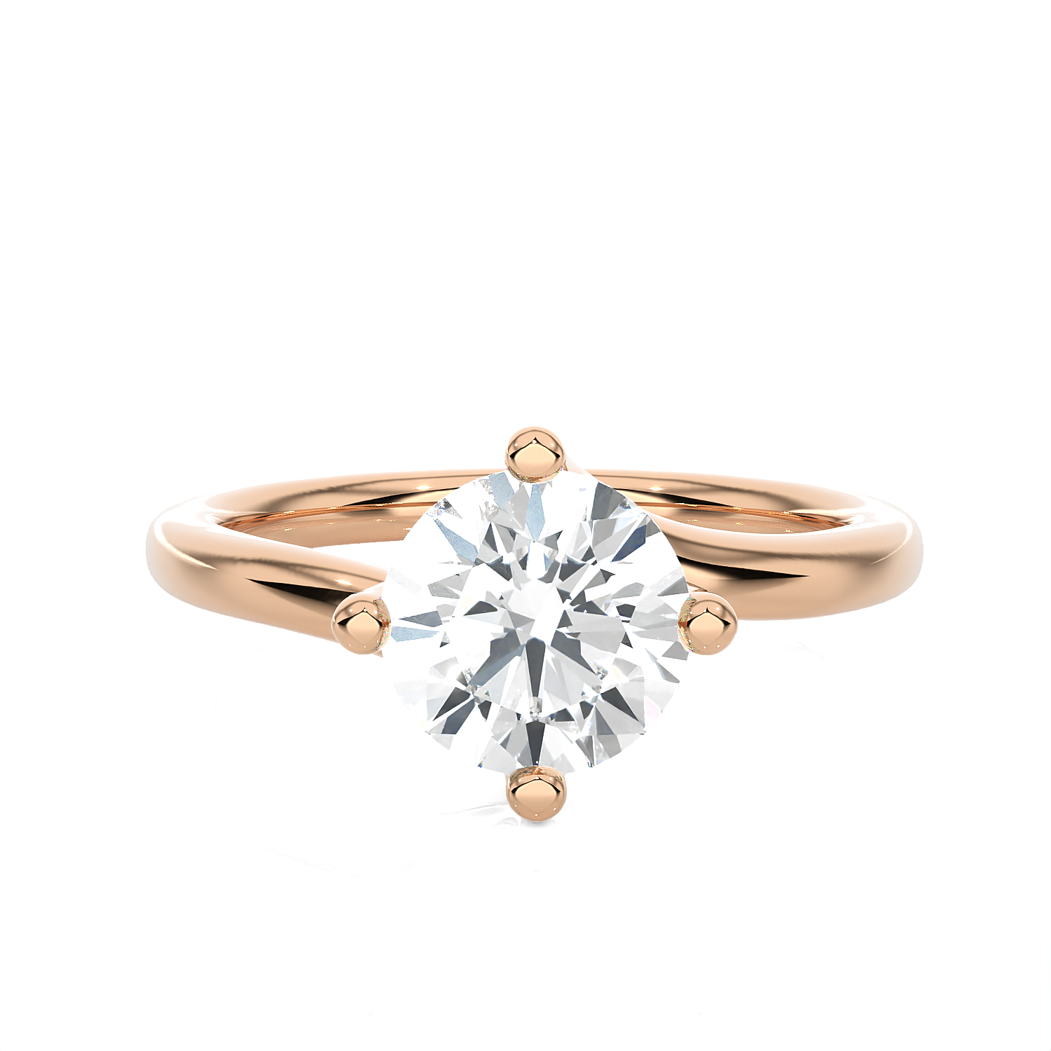 3/4 ctw Round Lab Grown Diamond Solitaire Engagement Ring