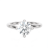 3/4 ctw Round Lab Grown Diamond Solitaire Engagement Ring