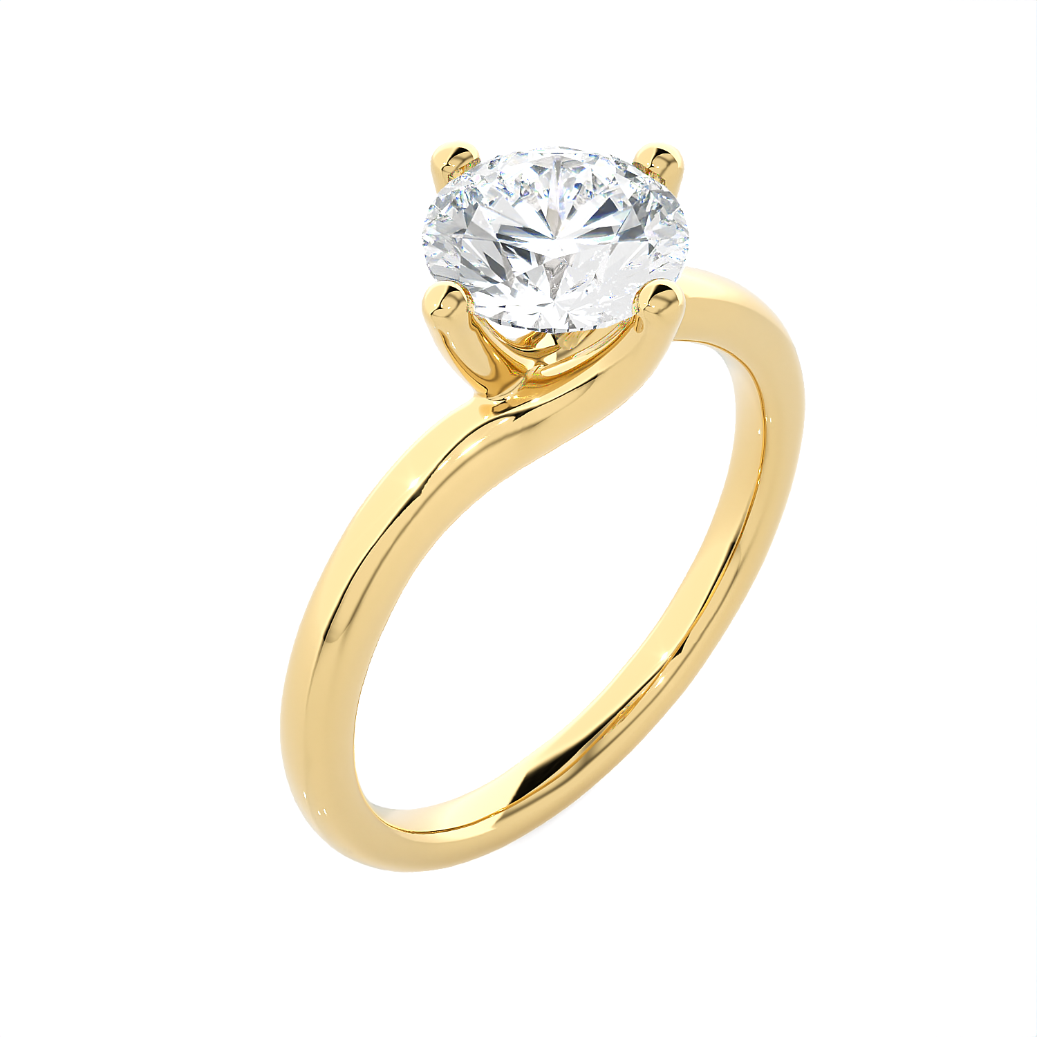 3/4 ctw Round Lab Grown Diamond Solitaire Engagement Ring