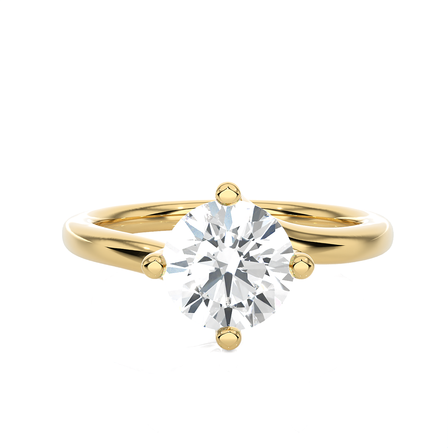 3/4 ctw Round Lab Grown Diamond Solitaire Engagement Ring