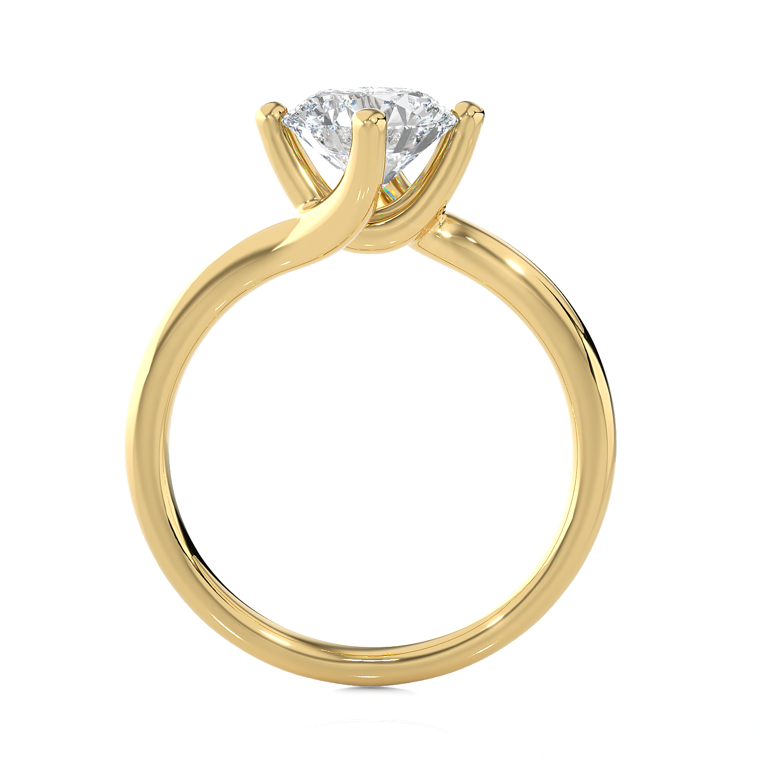 3/4 ctw Round Lab Grown Diamond Solitaire Engagement Ring