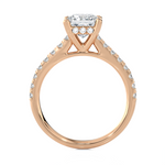 1 7/8 ctw Princess-Cut Lab Grown Diamond Side Stone Engagement Ring