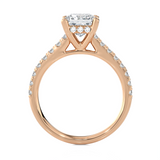 1 7/8 ctw Princess-Cut Lab Grown Diamond Side Stone Engagement Ring