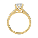 1 7/8 ctw Princess-Cut Lab Grown Diamond Side Stone Engagement Ring