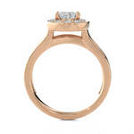 1 3/4 ctw Oval Lab Grown Diamond Halo Engagement Ring
