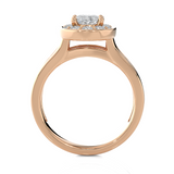 1 3/4 ctw Oval Lab Grown Diamond Halo Engagement Ring