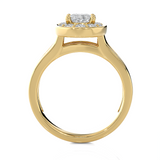 1 3/4 ctw Oval Lab Grown Diamond Halo Engagement Ring