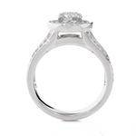 1 7/8 ctw Round Lab Grown Diamond Halo Engagement Ring