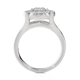 2 5/8 ctw Round Lab Grown Diamond Side Stone Engagement Ring