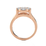 2 1/3 ctw Round Lab Grown Diamond Side Stone Engagement Ring