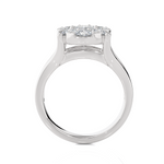 2 1/3 ctw Round Lab Grown Diamond Side Stone Engagement Ring