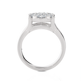 2 1/3 ctw Round Lab Grown Diamond Side Stone Engagement Ring