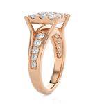 1 1/2 ctw Princess-Cut Lab Grown Diamond Side Stone Engagement Ring