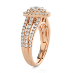 Oval Lab Grown Diamond Halo Engagement Ring