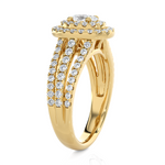 Oval Lab Grown Diamond Halo Engagement Ring