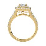 Princess-Cut Lab Grown Diamond Halo Engagement Ring
