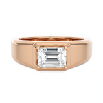 Emerald-Cut Lab Grown Diamond Solitaire Engagement Ring