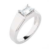 Emerald-Cut Lab Grown Diamond Solitaire Engagement Ring