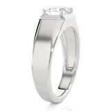 Emerald-Cut Lab Grown Diamond Solitaire Engagement Ring