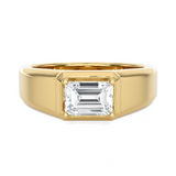 Emerald-Cut Lab Grown Diamond Solitaire Engagement Ring