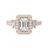 1 1/2 ctw Emerald-Cut Three Stone Lab Grown Diamond Ring