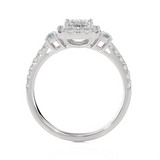 1 1/2 ctw Emerald-Cut Three Stone Lab Grown Diamond Ring