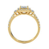 1 1/2 ctw Emerald-Cut Three Stone Lab Grown Diamond Ring