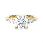 2 5/8 ctw Round Lab Grown Diamond Side Stone Engagement Ring