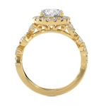 2 3/8 ctw Round Lab Grown Diamond Halo Engagement Ring