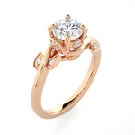 1 ctw Round Lab Grown Diamond Solitaire Engagement Ring