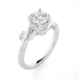 1 ctw Round Lab Grown Diamond Solitaire Engagement Ring